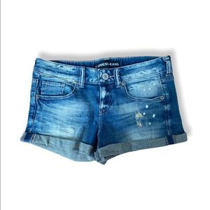 Express Jean Denim Short Shorts Size 0 NWT